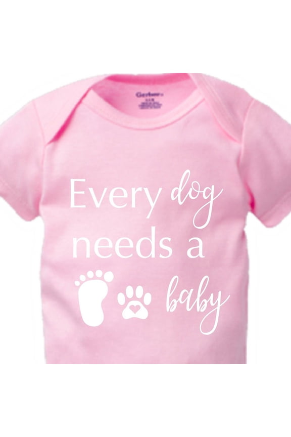 Baby Bodysuit BELLA CANVAS Dog Onesie, Every Dog Needs A Baby Onesie, Pregnancy Announcement, Baby Announcement, Fur Baby Shirt, Dog Bodysuit, We Are Pregnant Shirt