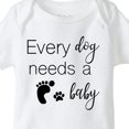 thumbnail image 1 of Baby Bodysuit BELLA CANVAS Dog Onesie, Every Dog Needs A Baby Onesie, Pregnancy Announcement, Baby Announcement, Fur Baby Shirt, Dog Bodysuit, We Are Pregnant Shirt, 1 of 3