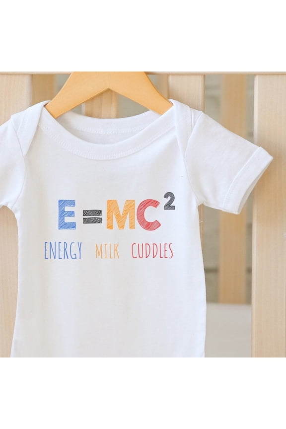 Baby Bodysuit BELLA CANVAS E=Mc2, Funny Baby, Periodic Table, Math Baby Bodysuit, Nerdy Baby Gift, Baby Boy Clothes, Mathematician, Kids Shirt, Onesie