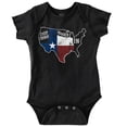 thumbnail image 1 of Baby Bodysuit BELLA CANVAS Everythings Bigger In Tx Map Texas State Flag Souvenir Romper Bodysuit, 1 of 3