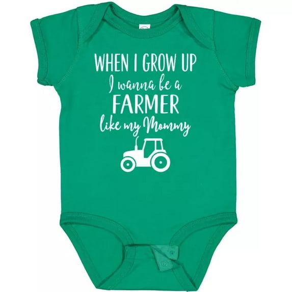 Baby Bodysuit BELLA CANVAS Farmer Like Mommy Farming Infant Creeper Future Mom Childs Occupation