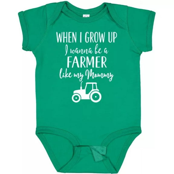 Baby Bodysuit BELLA CANVAS Farmer Like Mommy Farming Infant Creeper Future Mom Childs Occupation