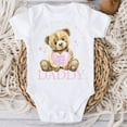 thumbnail image 1 of Baby Bodysuit BELLA CANVAS First Father'S Day Gift From Baby, Happy First Father'S Day Shirt Or Bodysuit, 1St Fathers Day Gifts, Dad Gift From Daughter, Teddy Bear Tee, 1 of 3