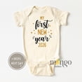 thumbnail image 1 of Baby Bodysuit BELLA CANVAS My First New Year Baby Onesies New Year Gift First New Year Baby Bodysuit St New Years Eve Holiday Baby Clothes Cute Holiday Gifts, 1 of 3