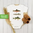 thumbnail image 1 of Baby Bodysuit BELLA CANVAS Fishing Baby Onesie , Outdoor Summer Outfit, Summer Fishing Bodysuit, Baby Boy Fishing Gift, 1 of 3
