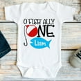 thumbnail image 1 of Baby Bodysuit BELLA CANVAS Fishing Birthday Party, First Birthday Boy, 1St Birthday Boy, Baby Boy First Birthday, First Birthday Shirt, O Fishally One, One Year Old, 1 of 3