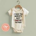 thumbnail image 1 of Baby Bodysuit BELLA CANVAS Funny Father'S Day Baby Bodysuit, World'S Best Farter Father Outfit, Gift For New Dad, Baby Shower Gift, Cute Infant Clothing, 1 of 3