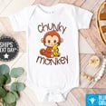 thumbnail image 1 of Baby Bodysuit BELLA CANVAS Funny Monkey Baby Onesie - Chunky Monkey Baby Onesie - Funny Animal Onesie - Cute Baby Onesie, 1 of 3