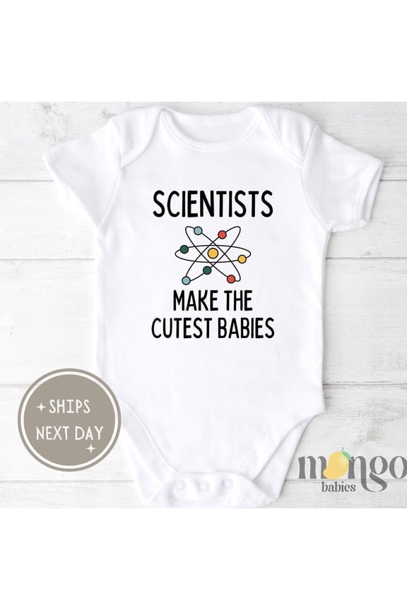 Baby Bodysuit BELLA CANVAS Funny Scientist Baby Onesiesbrand Scientists Make The Cutest Babies Cute Science Tshirt Nerdy Baby Clothes Funny Scientist Gift Kids