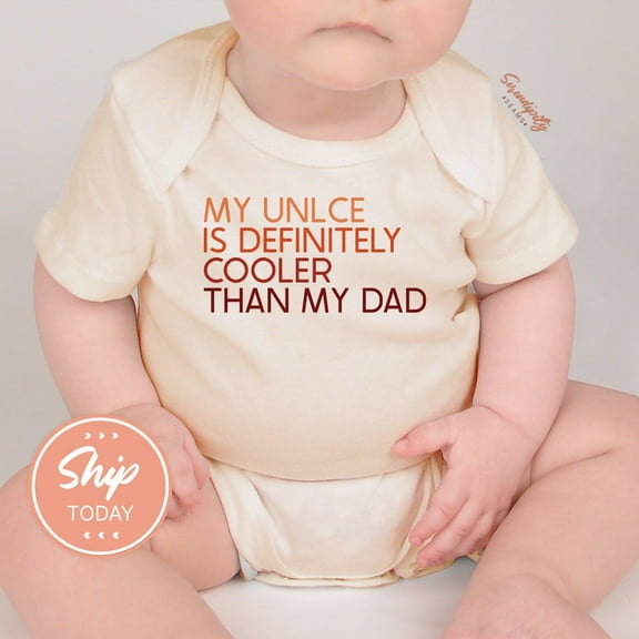 Baby Bodysuit BELLA CANVAS Funny Uncle Baby Onesies Brand, Family Baby Bodysuit, Cool Uncle Gift, Baby Shower Gift, Newborn Outfit, Funny Baby Clothes