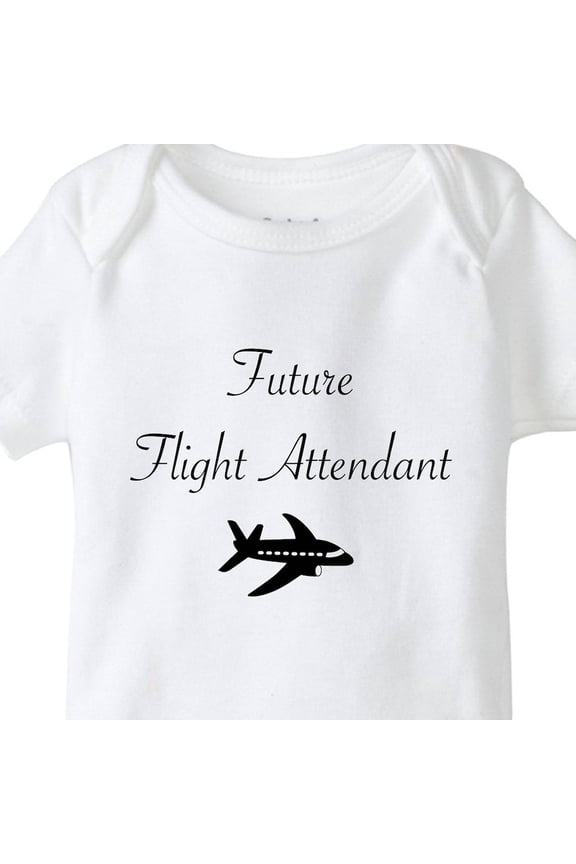 Baby Bodysuit BELLA CANVAS Future Flight Attendant, Baby Onesie, Attendant On Flight, Plane Baby Bodysuit, Baby Shower Gift, Flight Crew, Flight Stewardess, Unisex