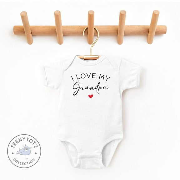 Baby Bodysuit BELLA CANVAS Grandpa Baby Bodysuit, I Love My Grandpa Romper, Cute Grandpa Clothes