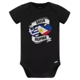thumbnail image 1 of Baby Bodysuit BELLA CANVAS Greek Filipino Hearts Greece Philippines Flags Baby Bodysuit, 1 of 3