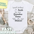 thumbnail image 1 of Baby Bodysuit BELLA CANVAS Handpicked For Earth By My Grandma In Heaven Onesie Memorial Baby Onesie Handpicked By My Grandma Baby Shower Gift, 1 of 3
