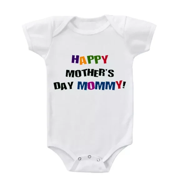 Baby Bodysuit BELLA CANVAS Happy Mother'S Day Mommy! Infant Baby Bodysuit One Piece