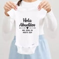 thumbnail image 1 of Baby Bodysuit BELLA CANVAS Hola Abuelitos Spanish Pregnancy Announcement To Grandparents Due Date Bodysuit, 1 of 3