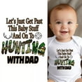 thumbnail image 1 of Baby Bodysuit BELLA CANVAS Hunting With Dad Baby Clothes For Infant Boys And Girls Baby Bodysuit, 1 of 3