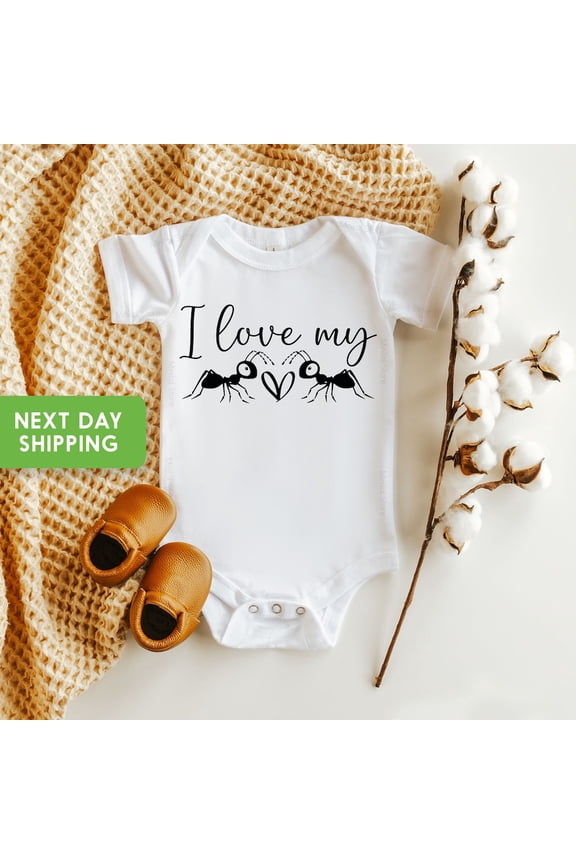 Baby Bodysuit BELLA CANVAS I Love My Aunts Onesie Baby Bodysuit, Aunt Baby Onesie Announcement Baby Shower Gift