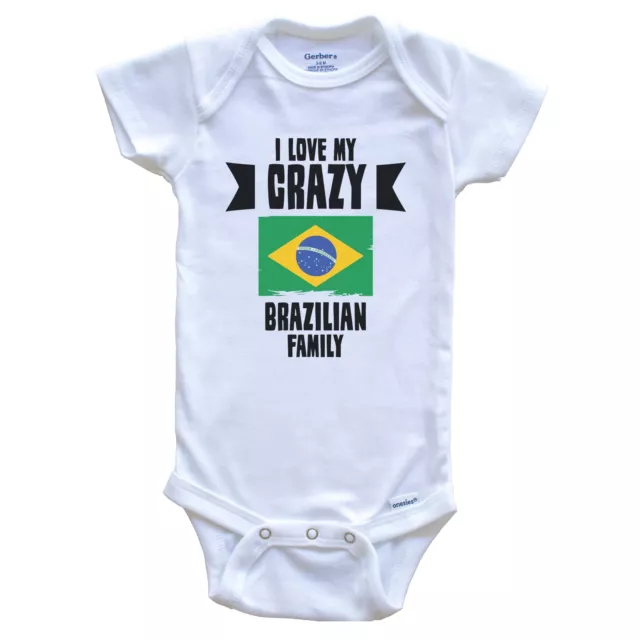 Brazilian Flag Baby Bodysuit – Brazil Flag Infant Onesie, 100% Cotton, Lap Shoulder, Snap Closure