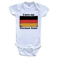 thumbnail image 1 of Baby Bodysuit BELLA CANVAS I Love My German Aunt Germany Flag Niece Nephew One Piece Baby Bodysuit, 1 of 3