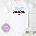 thumbnail image 1 of Baby Bodysuit BELLA CANVAS I Love My Grandma Baby Onesies Cute Baby Shower Gift Or Newborn Tshirt Gift For Grandma Mother'S Day Gift For Mom, 1 of 3