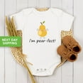 thumbnail image 1 of Baby Bodysuit BELLA CANVAS I'M Pear-Fect Baby Onesie, Cute Pear Pun Onesie, Vegan Baby Onesie, Cute Fruit Baby Onesie, 1 of 3