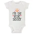 thumbnail image 1 of Baby Bodysuit BELLA CANVAS Im The Little Sister Girls Baby Bodysuit Infant Lil Sis Outfit 1 Piece Romper, 1 of 3