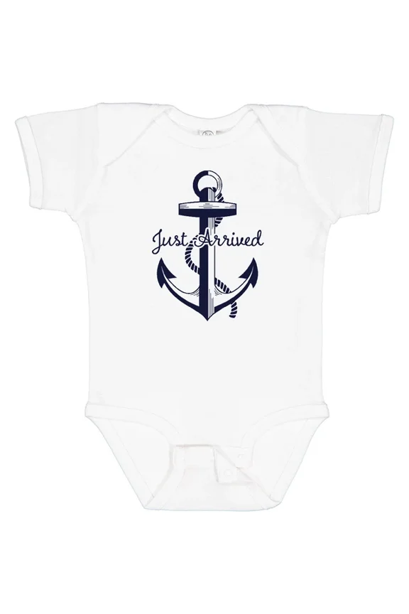 Baby Bodysuit BELLA CANVAS Just Arrived Anchor Baby Bodysuit Children Birthday Navy Blue Born