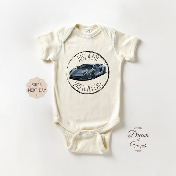 Baby Bodysuit BELLA CANVAS Just A Boy Who Loves Cars Onesie, Funny Baby Bodysuit, Cars Lover Baby Onesie, Boys Baby Onesie, New Dad Baby Gift, Fathers Day Onesie
