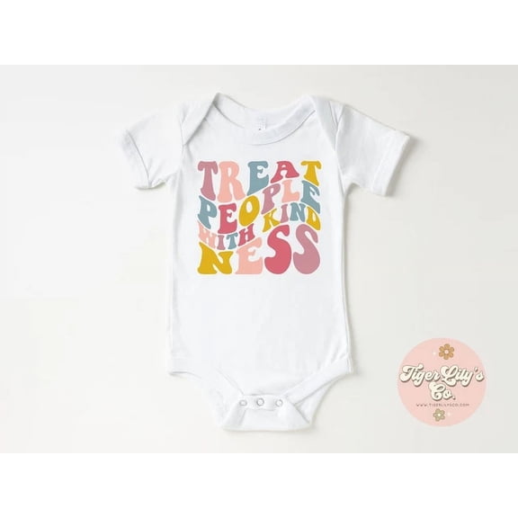 Baby Bodysuit BELLA CANVAS Kindness Baby Bodysuit-Retro Boho Be Kind Carters Baby Bodysuit