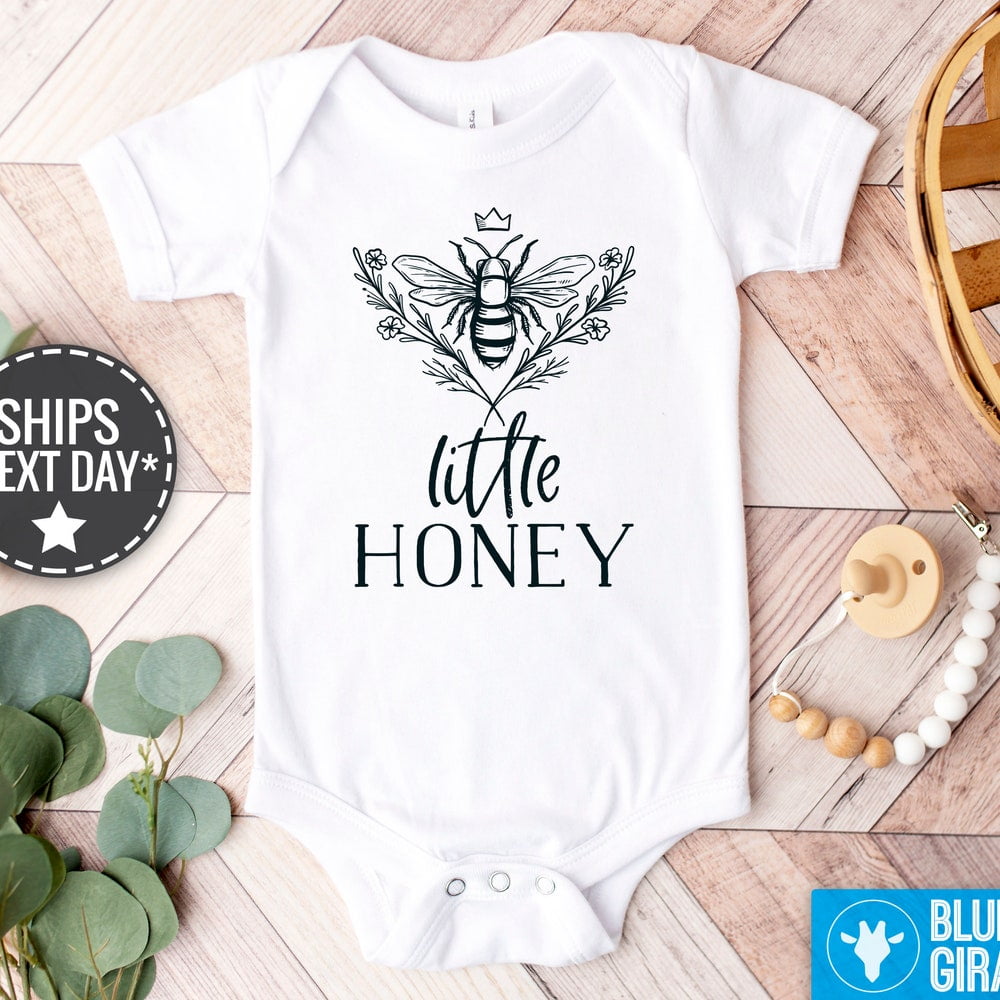 Baby Bodysuit BELLA CANVAS Little Honey Baby Girl Onesie, Cute ...