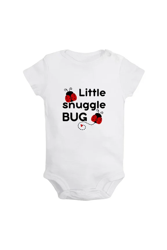 Baby Bodysuit BELLA CANVAS Little Snuggle Bug Funny Rompers Newborn Baby Bodysuits Infant Jumpsuits Outfits