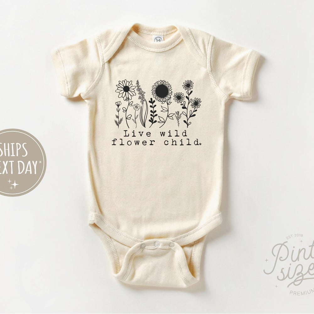 BABIES ONESIE FLOWER CHILD main image 1