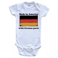 thumbnail image 1 of Baby Bodysuit BELLA CANVAS Made In America With German Parts Funny Germany Flag One Piece Baby Bodysuit, 1 of 3