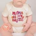 thumbnail image 1 of Baby Bodysuit BELLA CANVAS Mama Is My Bestie Onesies, Cute Baby Bodysuit For Mother'S Day, Gift For New Mom, Funny Baby Shower Gift, 1 of 3
