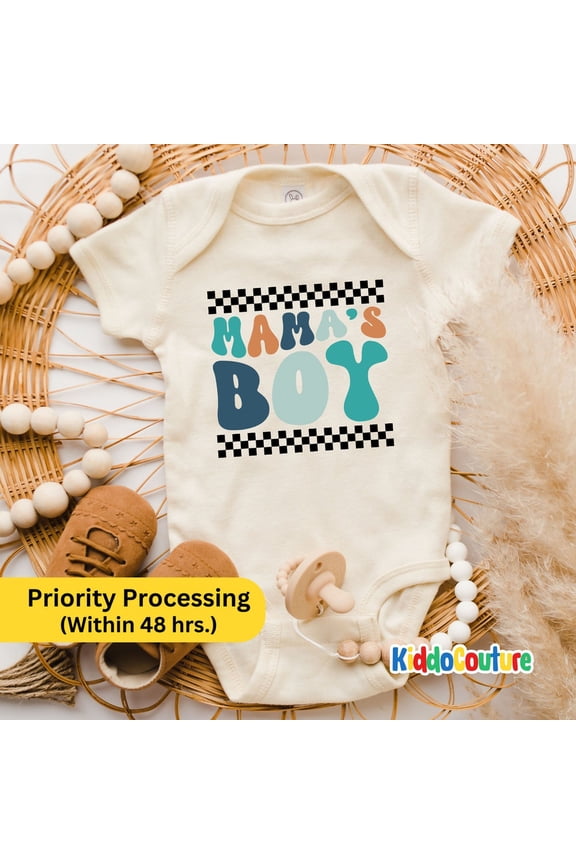 Baby Bodysuit BELLA CANVAS Mama'S Boy Onesie, Mama'S Boy Baby Bodysuit, Mama And Son Bodysuit, Retro Mama Boy Bodysuit, Mommy And Me Baby Bodysuit, Mom'S Boy Onesie