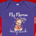 thumbnail image 1 of Baby Bodysuit BELLA CANVAS Meemaw Newborn Clothes, My Meemaw Loves Me Beary Much Baby Bodysuit, Meemaw Kids Shirt, Loved By Meemaw, Meemaw Newborn Gift, 1 of 3