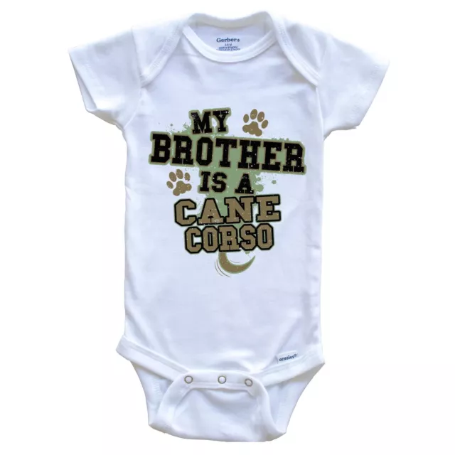 Baby Bodysuit Bella Canvas My Brother Is A Cane Corso Funny Dog One Baby Bodysuit Bella Canvas My Brother Is A Cane Corso Funny Dog One