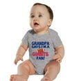 thumbnail image 1 of Baby Bodysuit BELLA CANVAS My Grandpa Says I'M A Giants Fan Bodysuit, 1 of 3