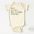 thumbnail image 1 of Baby Bodysuit BELLA CANVAS Nap Snack Ms. Rachel Repeat Onesie, 1 of 3