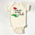 thumbnail image 1 of Baby Bodysuit BELLA CANVAS New To The Club Onesie, Future Golfer Baby Bodysuit, Golfing Buddy Natural Baby Onesie, Baby Announcement Onesie, 1 of 3