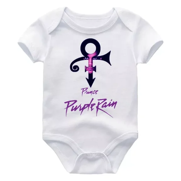 Baby Bodysuit BELLA CANVAS Newborn Prince Bodysuit Baby Shirt Purple Rain Music Infant Baby Shower Funk Pop