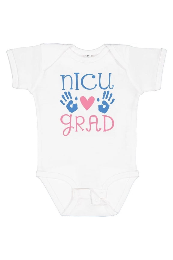 Baby Bodysuit BELLA CANVAS Nicu Graduate Newborn Outfit Infant Creeper Grad Preemie New Quote Hws
