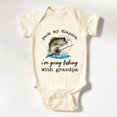 thumbnail image 1 of Baby Bodysuit BELLA CANVAS Pack My Diapers, I'M Going Fishing With Grandpa Onesie, Fishing Baby Bodysuit, Fishing Gift From Grandpa Natural Baby Onesie, 1 of 3
