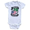 thumbnail image 1 of Baby Bodysuit BELLA CANVAS Pakistani American Hearts Usa Flag Pakistan Flag Short Sleeve Baby Bodysuit, 1 of 3