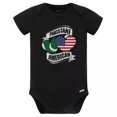thumbnail image 1 of Baby Bodysuit BELLA CANVAS Pakistani American Hearts Usa Pakistan Flags Baby Bodysuit, 1 of 3