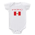 thumbnail image 1 of Baby Bodysuit BELLA CANVAS Peru Country Flag Baby Bodysuit One Piece, 1 of 3