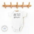thumbnail image 1 of Baby Bodysuit BELLA CANVAS Petit Frã¨Re Bodysuit, Cute Little Brother Baby Romper, Cute Brother Bodysuit, French Baby Clothes, Baby Shower Gift, 1 of 3