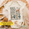 thumbnail image 1 of Baby Bodysuit BELLA CANVAS Retro Boys Are Made Bodysuit, Future Hunter Onesie, That'S What Boys Are Made Of Bodysuit, Ducks Truck Baby Onesie, Big Ole Bucks Onesie, 1 of 3