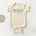 thumbnail image 1 of Baby Bodysuit BELLA CANVAS See You In February Onesie - Pregnancy Announcement Onesie - Baby Announcement Bodysuit - Simple Natural Baby Onesie, 1 of 3